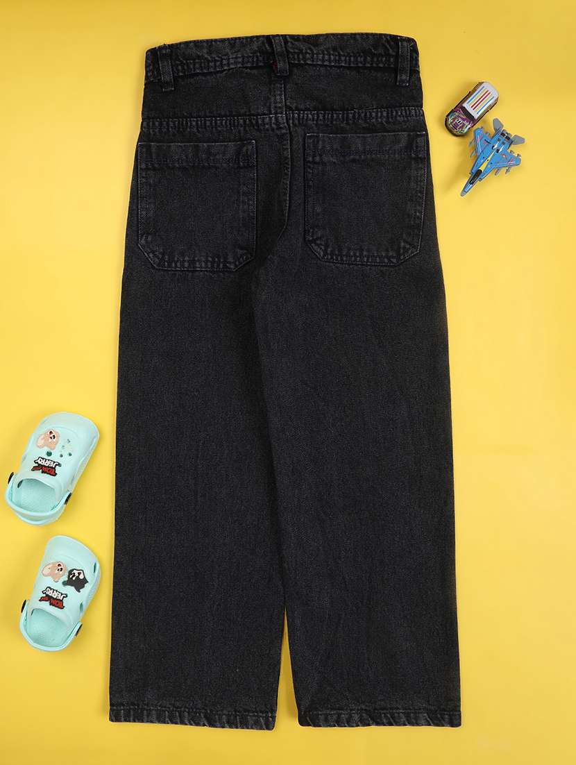 boys washed mid rise straight fit jeans - 22549565 -  Standard Image - 2