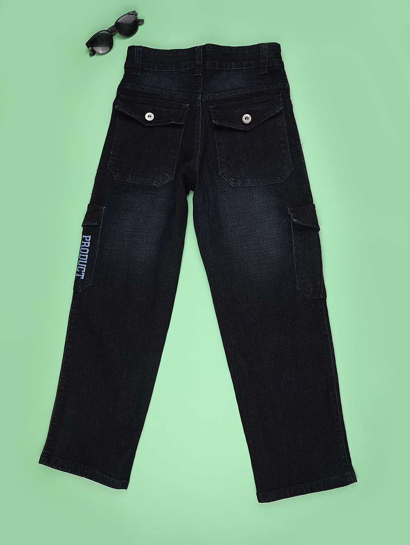 boys washed mid rise cargo jeans - 22549568 -  Standard Image - 2