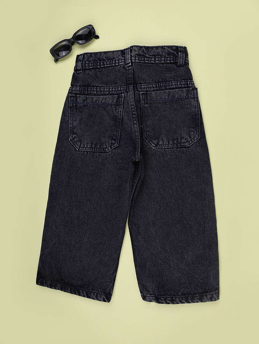 Boys Washed Mid Rise Straight Fit Jeans - 22549574 -  Standard Image - 2
