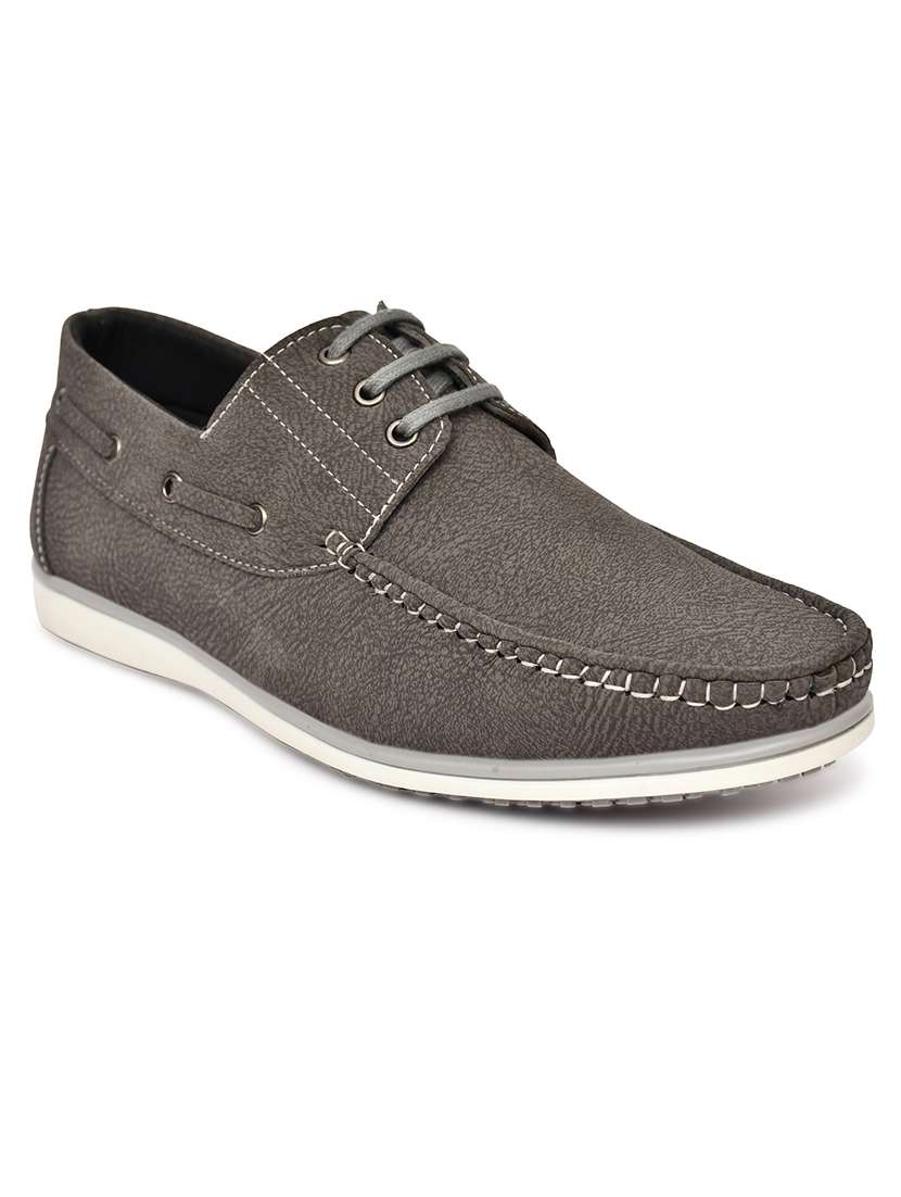 men solid lace up boat shoes - 22549883 -  Standard Image - 2