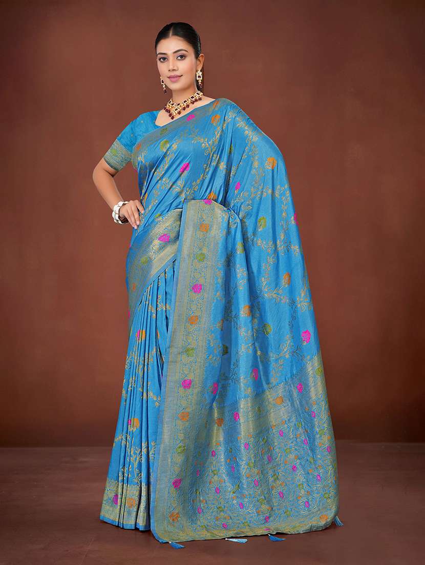 women self design banarasi saree with blouse - 22550383 -  Standard Image - 2