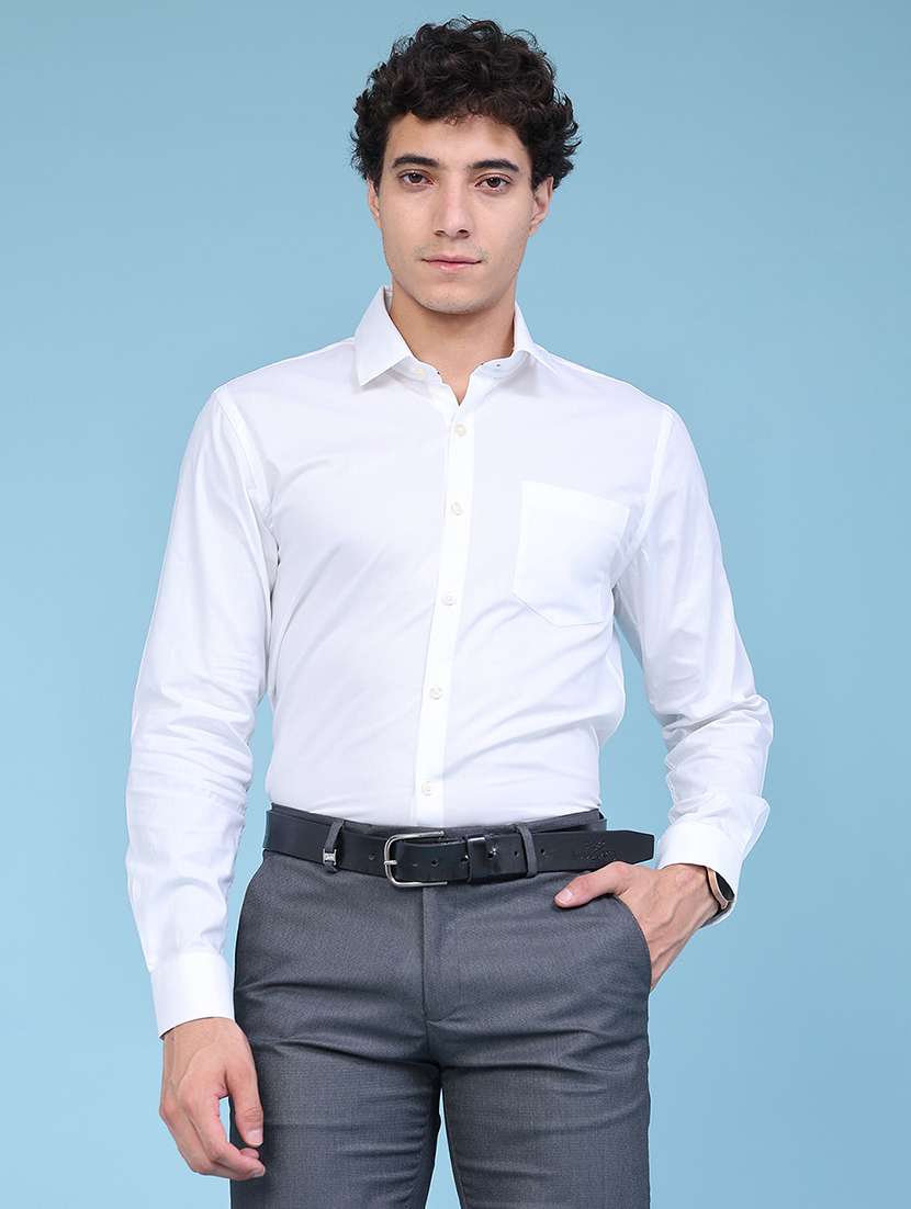 men solid long sleeve regular fit formal shirt - 22550476 -  Standard Image - 2