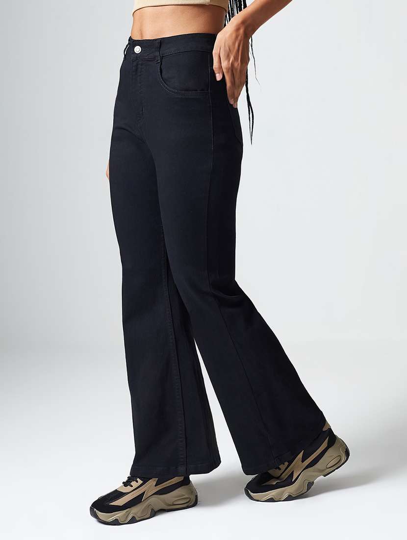 Women Solid High Rise Bootcut Jeans - 22550908 -  Standard Image - 2