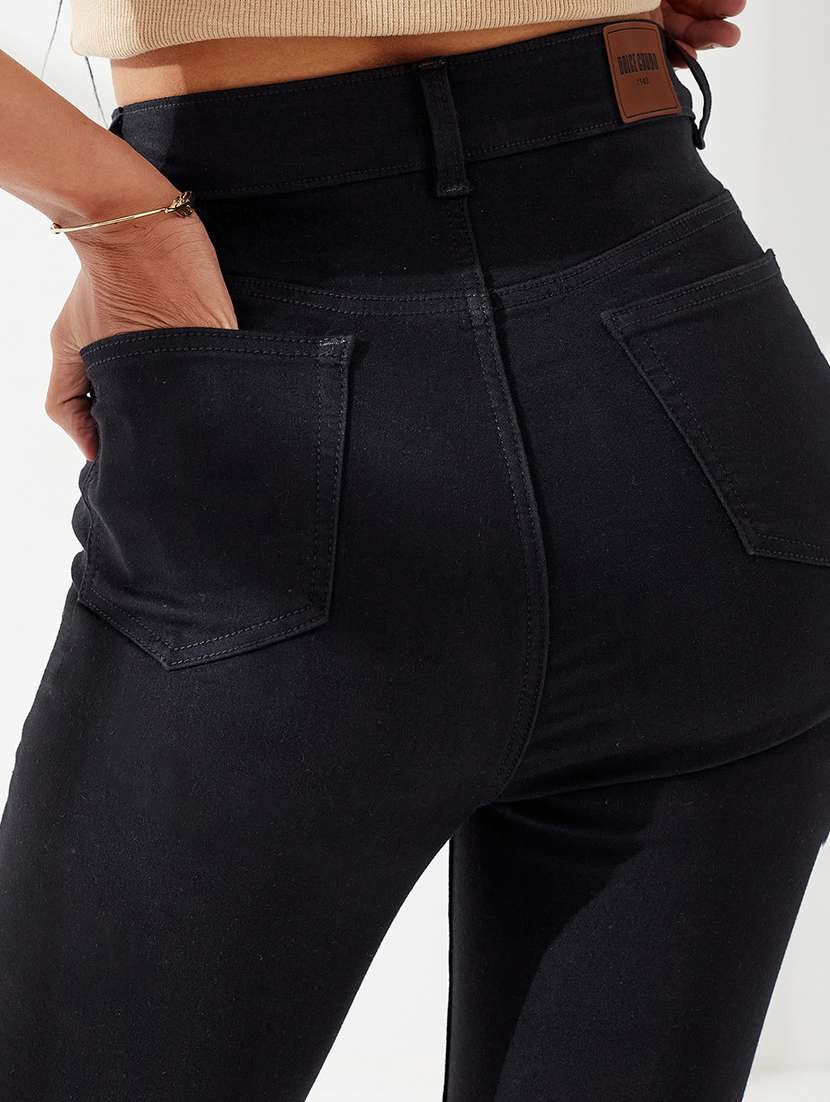 women solid high rise skinny fit jeans - 22550925 -  Standard Image - 2
