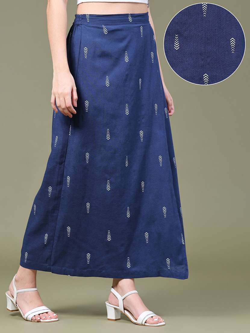 Women Printed High Rise A-line Skirt - 22552393 -  Standard Image - 2