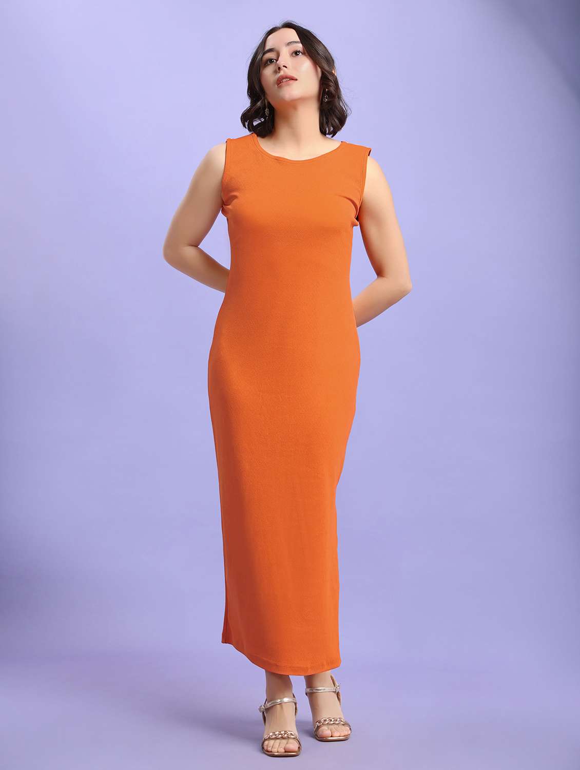 women self design sleeveless sheath dress - 22553323 -  Standard Image - 2