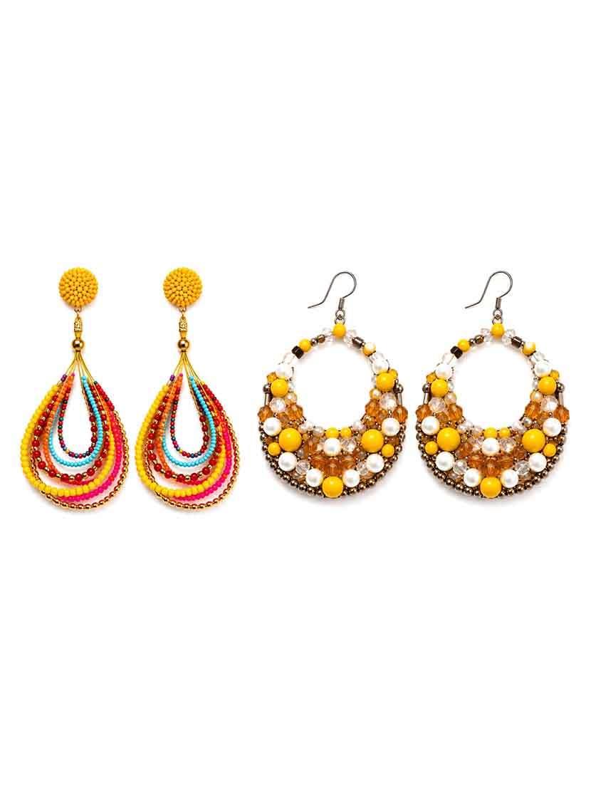 beads earrings combo pack of 2 for women - 22554135 -  Standard Image - 2