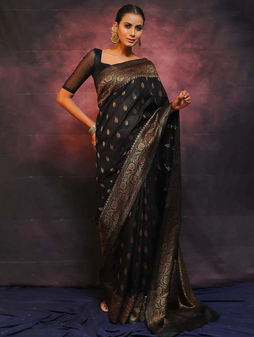 women self design banarasi saree with blouse - 22554572 -  Standard Image - 2