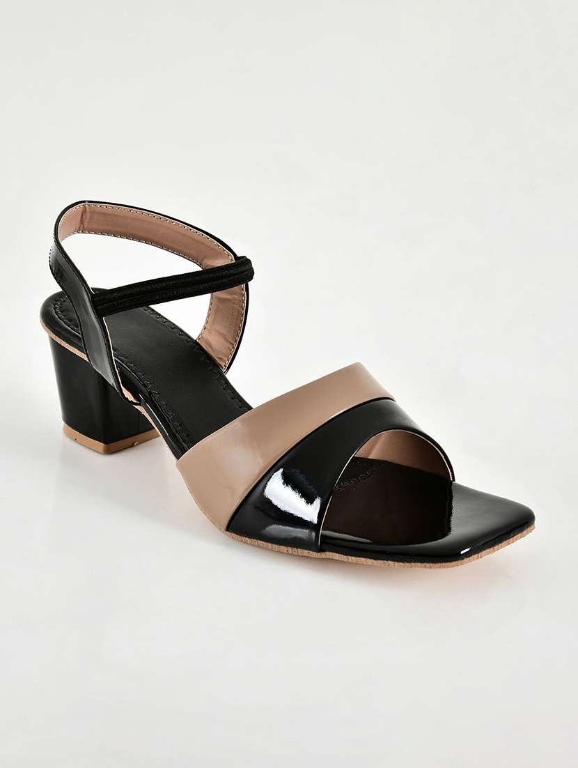 women colourblocked ankle strap sandal - 22554641 -  Standard Image - 2