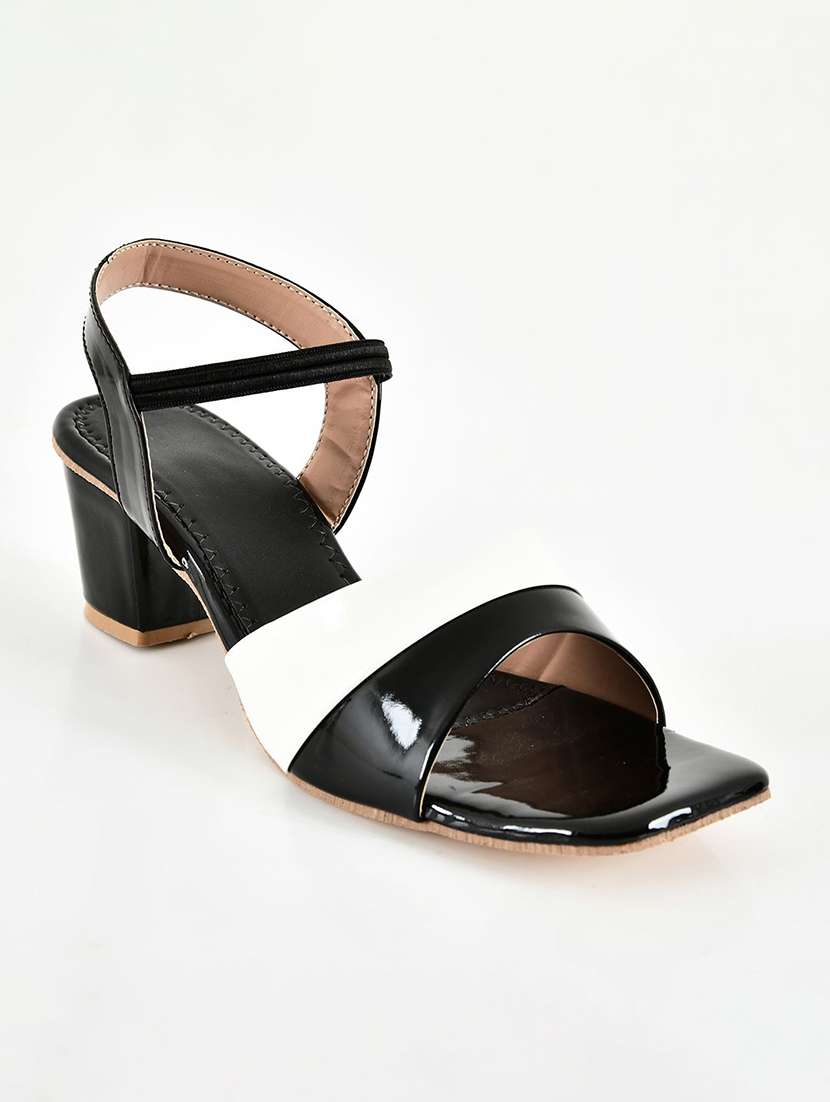 women colourblocked ankle strap sandal - 22554642 -  Standard Image - 2