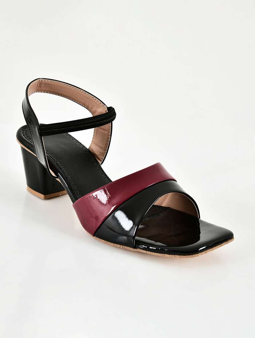 women colourblocked ankle strap sandal - 22554788 -  Standard Image - 2