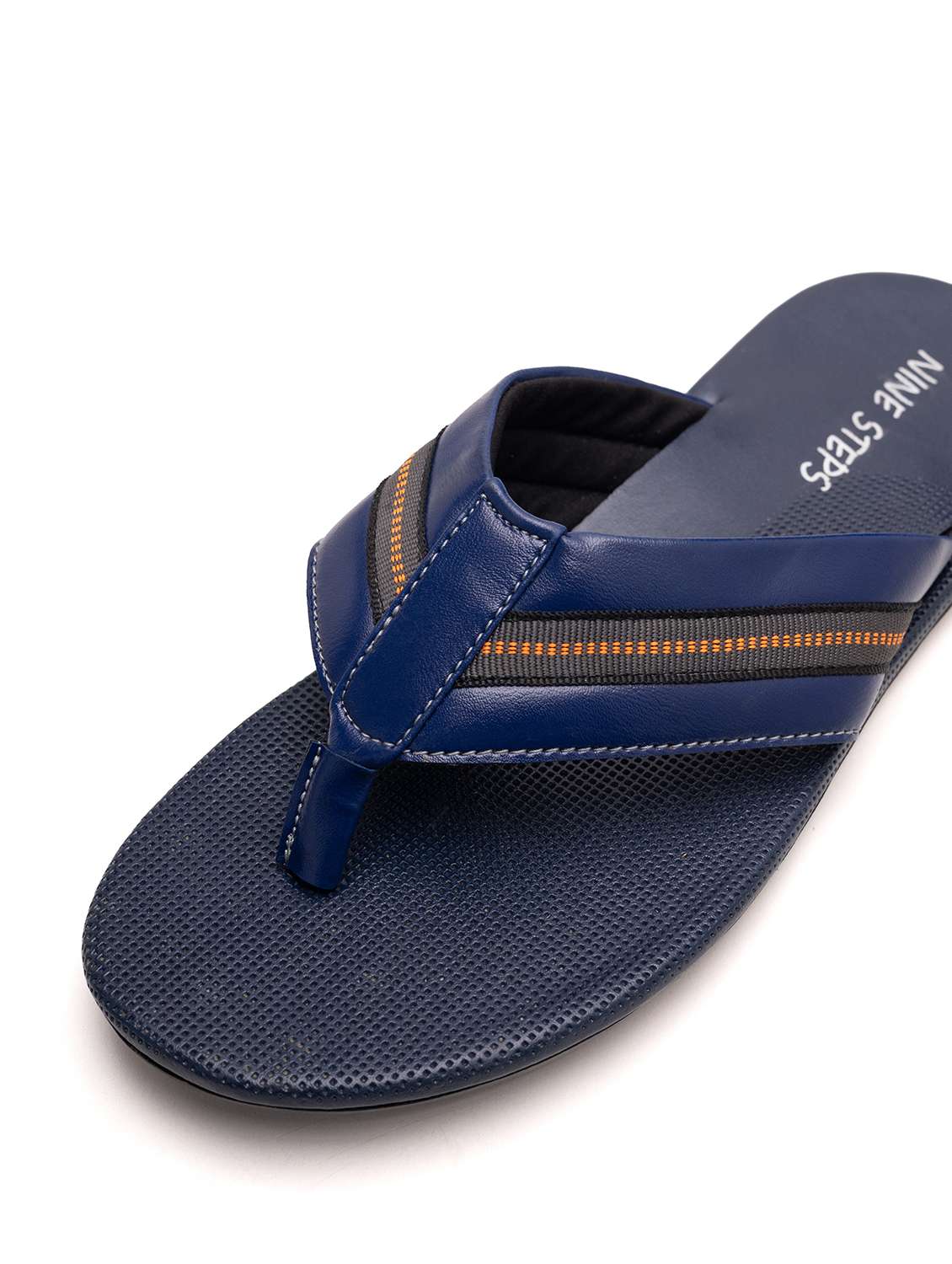 men navy blue toe separator slipper - 22554838 -  Standard Image - 2