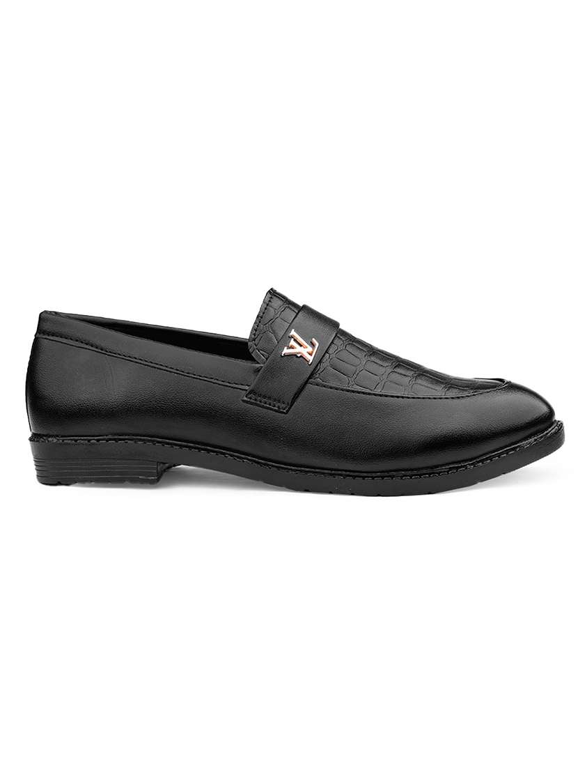 men black slip on loafer - 22555055 -  Standard Image - 2