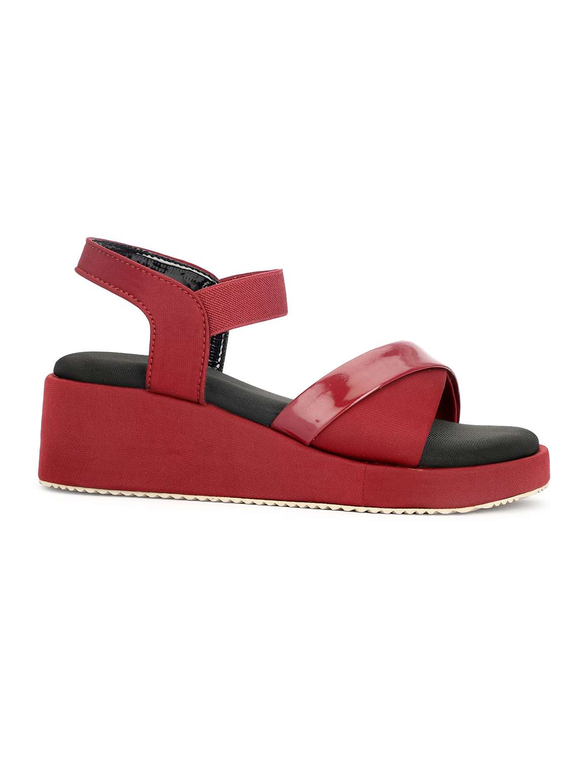 women solid ankle strap wedges - 22555070 -  Standard Image - 2