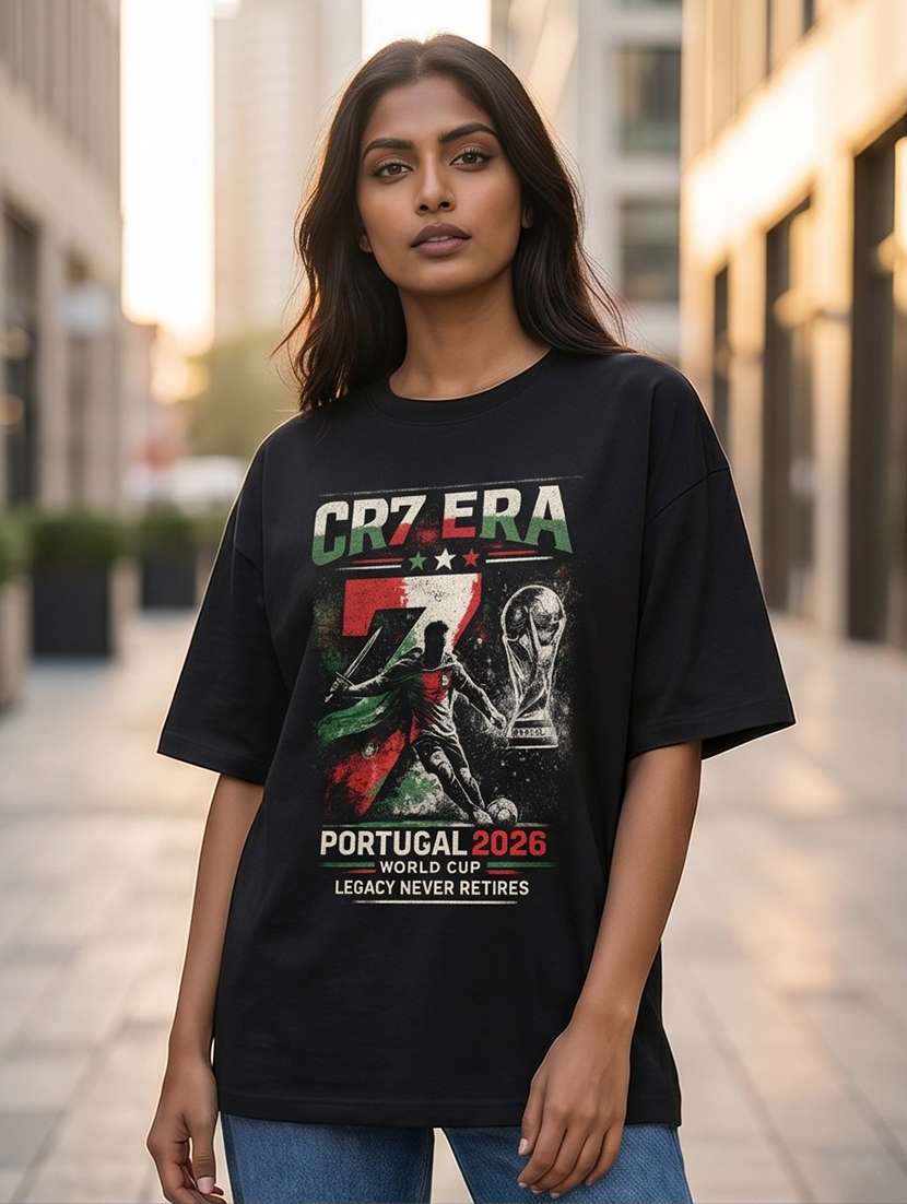 black cotton front print tshirt