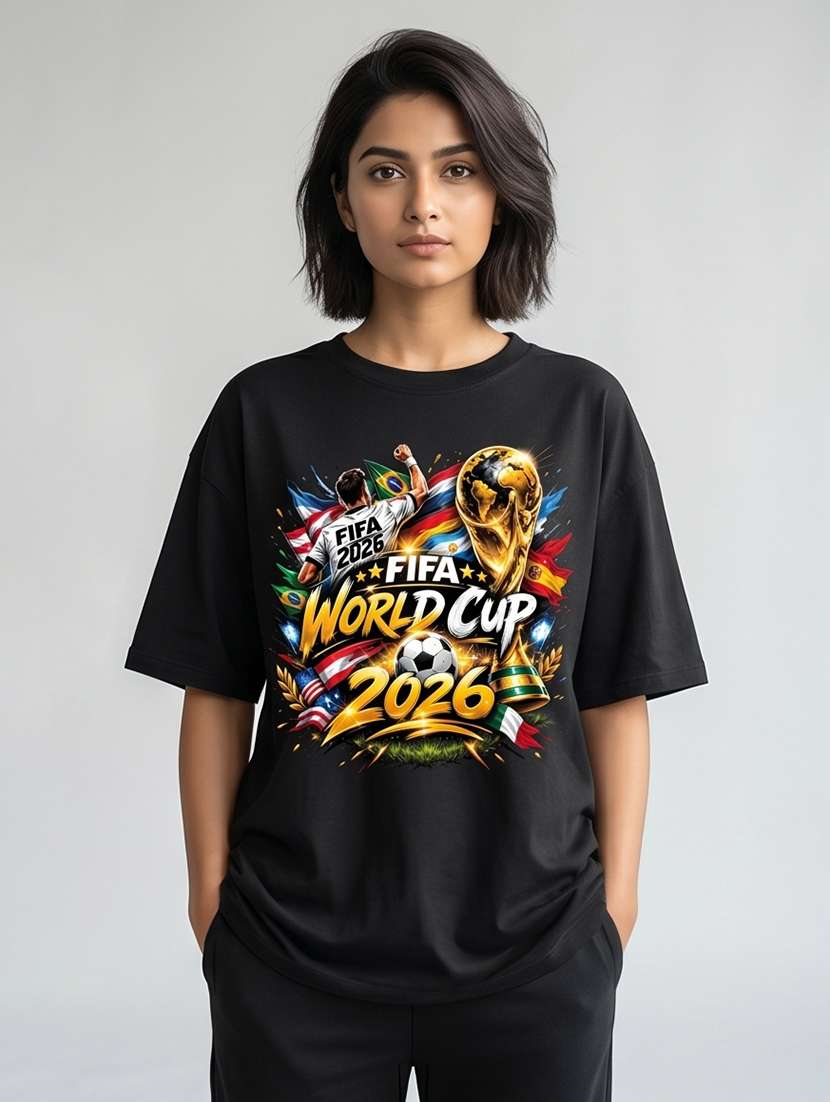 black cotton oversized tshirt - 22555100 -  Standard Image - 2