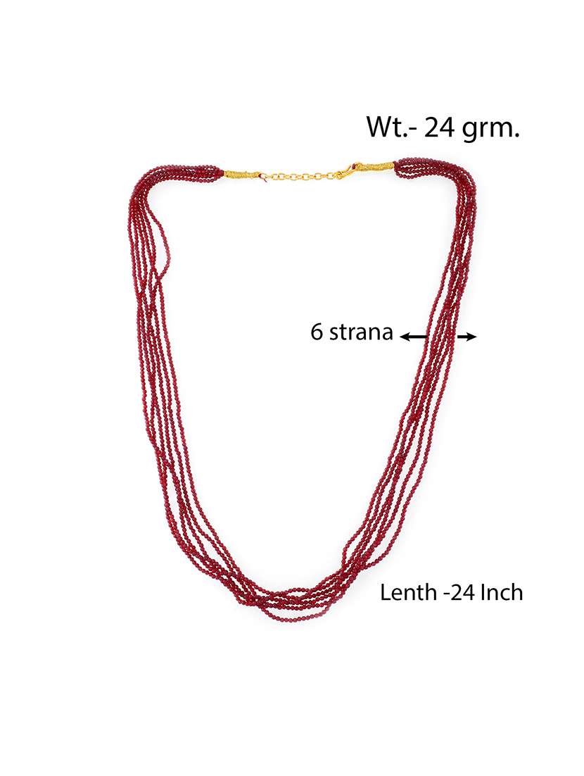 6 strand natural facetted ruby necklace for women - 22555137 -  Standard Image - 2