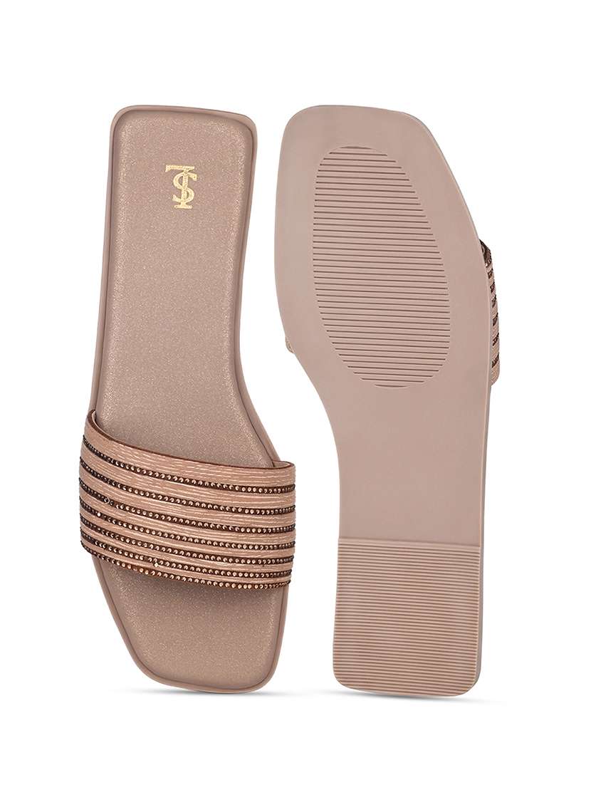 women embellished slip on flats - 22555644 -  Standard Image - 2