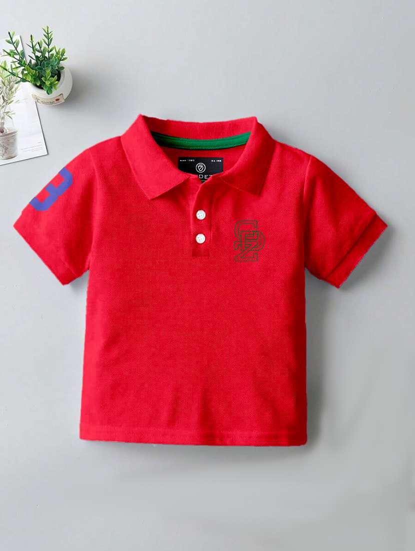 boys pack of 3 printed short sleeves polo t-shirt - 22555818 -  Standard Image - 2