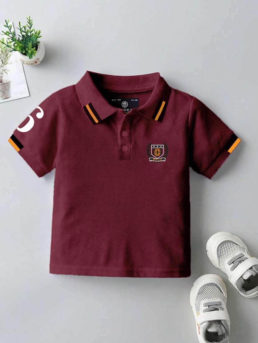 boys pack of 3 embroidered short sleeves polo t-shirt - 22555839 -  Standard Image - 2