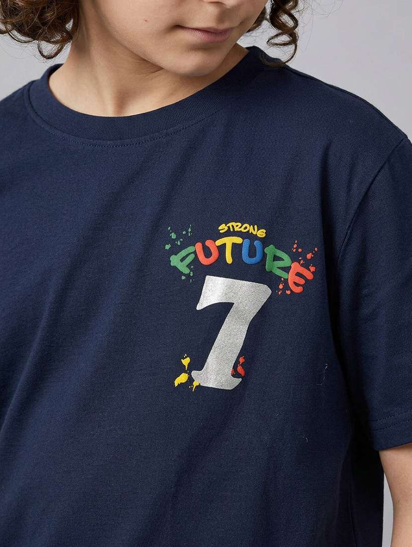 boys printed short sleeves regular fit t-shirt - 22555857 -  Standard Image - 2
