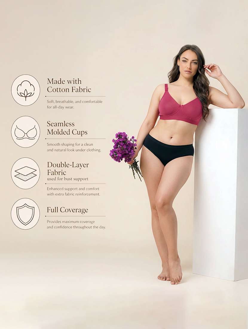women solid full coverage minimizer bra - 22556865 -  Standard Image - 2