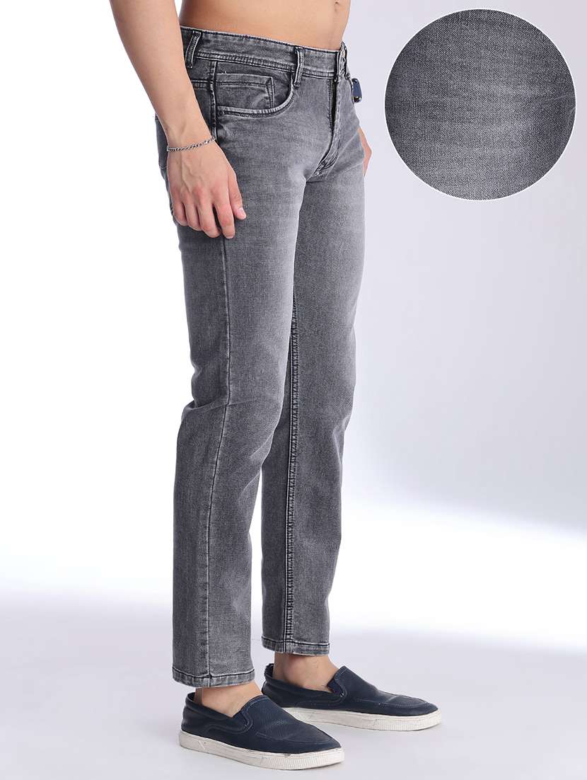 men washed mid rise ankle length slim fit jeans - 22556888 -  Standard Image - 2