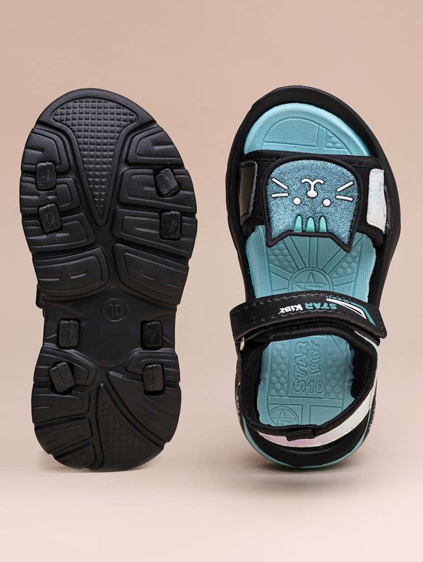 Girls Printed Ankle Strap Floaters - 22556939 -  Standard Image - 2