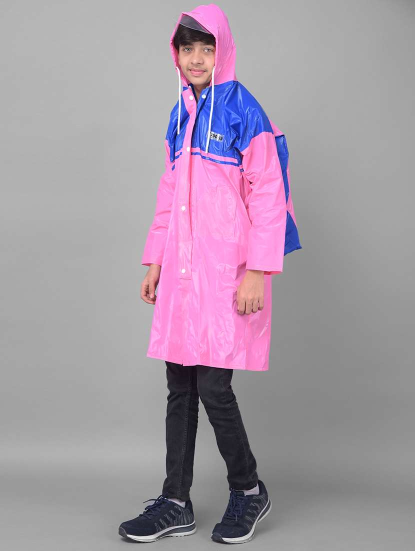 kids colourblocked long sleeves raincoat - 22557150 -  Standard Image - 2