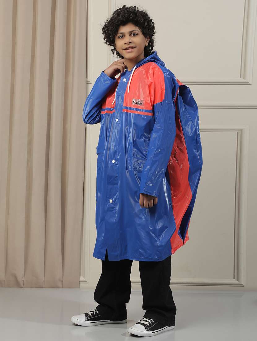 kids colourblocked long sleeves raincoat - 22557153 -  Standard Image - 2
