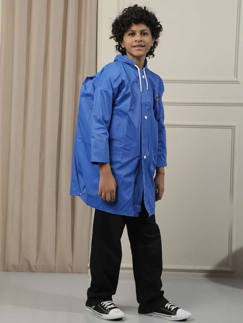kids solid long sleeves raincoat - 22557156 -  Standard Image - 2