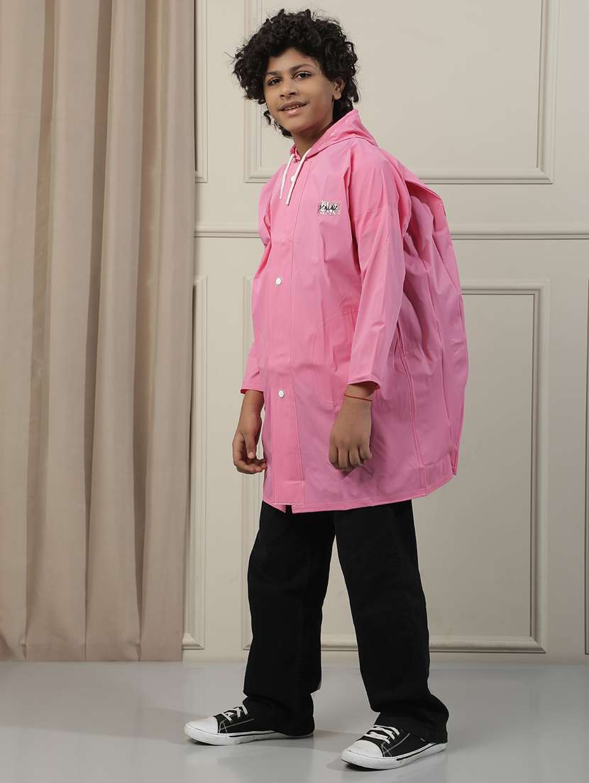 kids solid long sleeves raincoat - 22557158 -  Standard Image - 2
