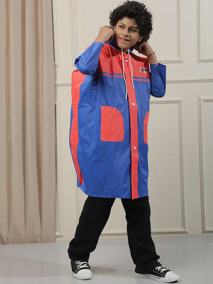 kids colourblocked long sleeves raincoat - 22557159 -  Standard Image - 2