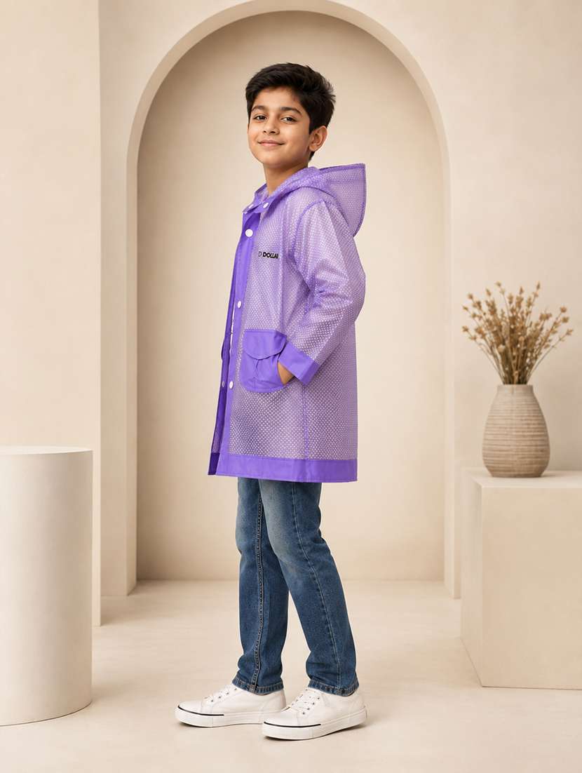 kids printed long sleeves raincoat - 22557167 -  Standard Image - 2