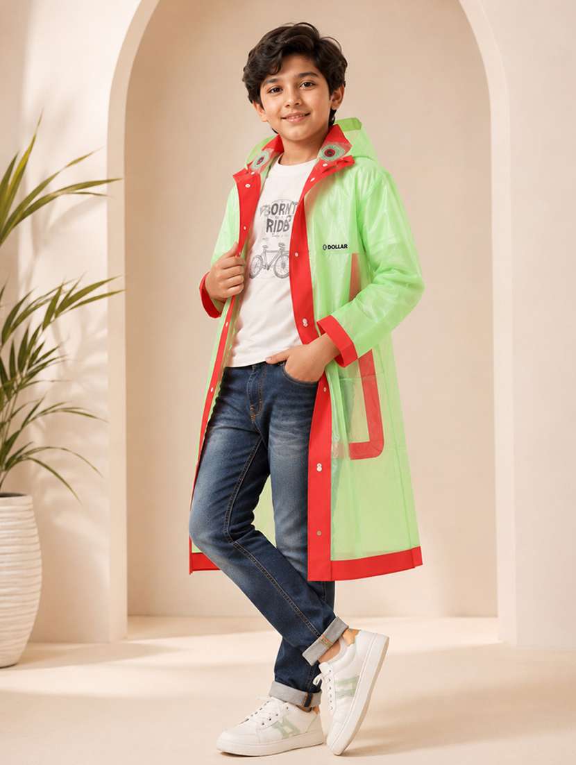 kids self design long sleeves raincoat - 22557176 -  Standard Image - 2