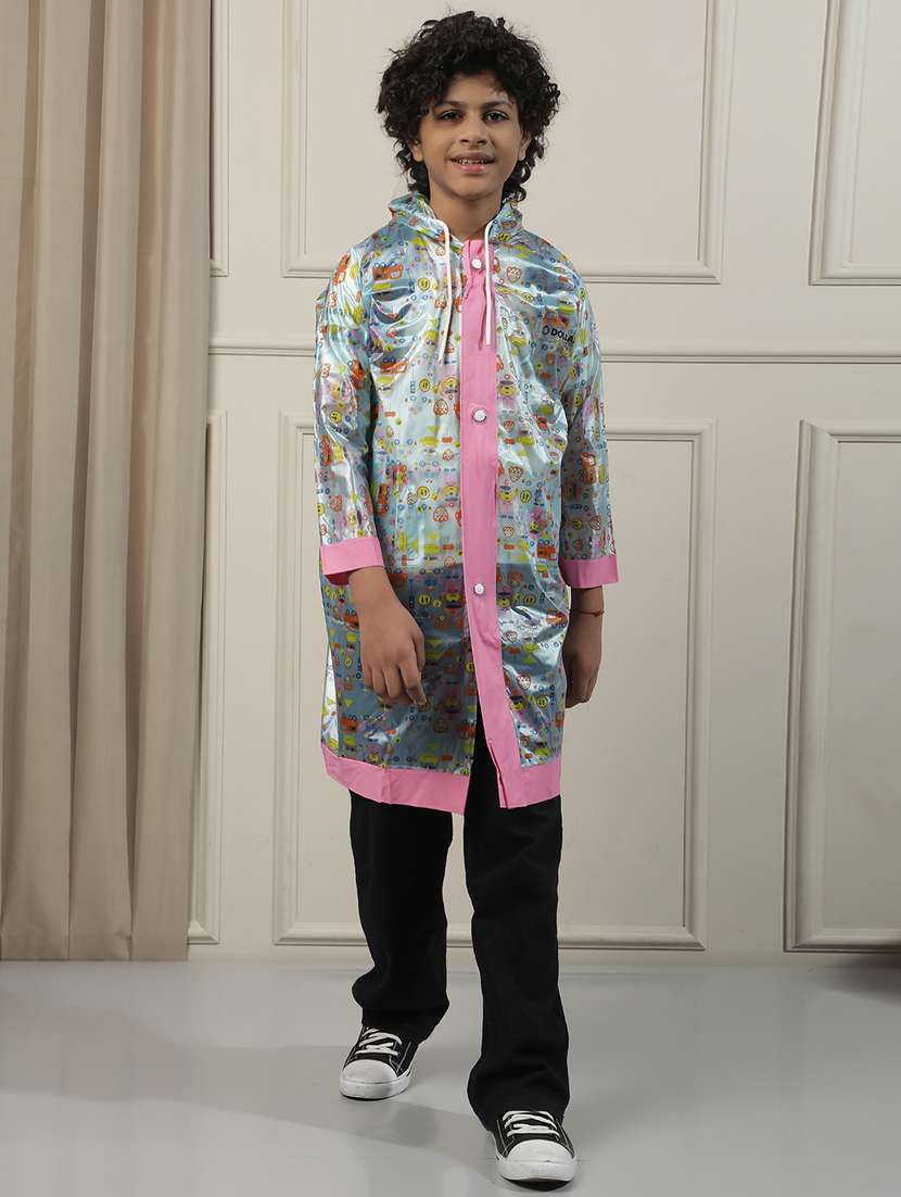 kids printed long sleeves raincoat - 22557181 -  Standard Image - 2