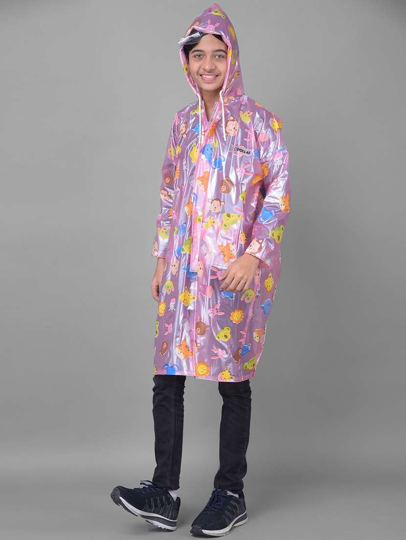 kids printed long sleeves raincoat - 22557192 -  Standard Image - 2