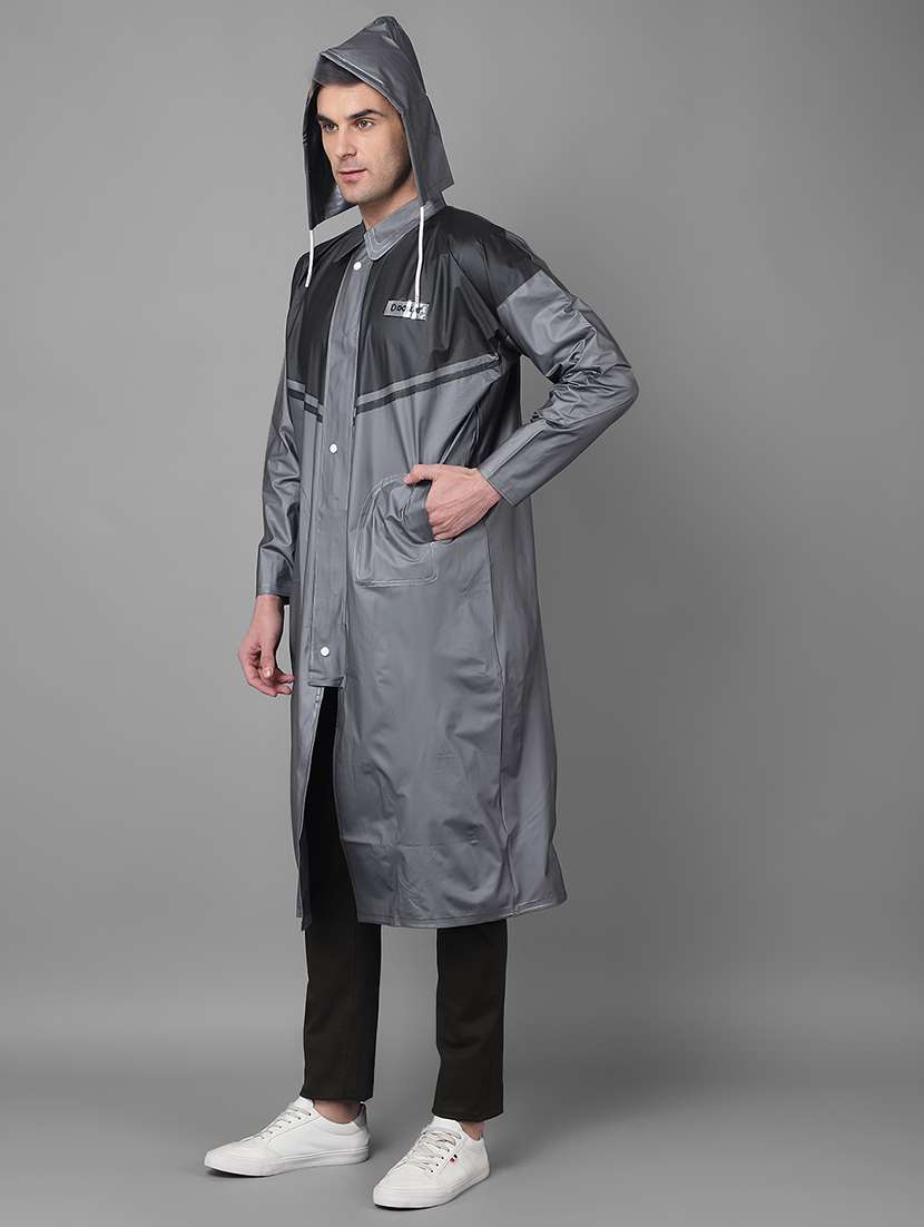 men color block long sleeve raincoat - 22557657 -  Standard Image - 2