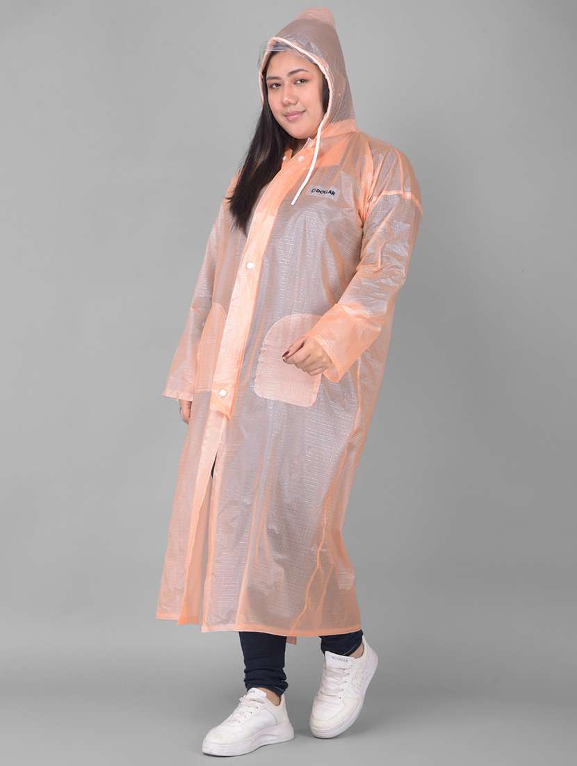 women self design long sleeves raincoat - 22557737 -  Standard Image - 2