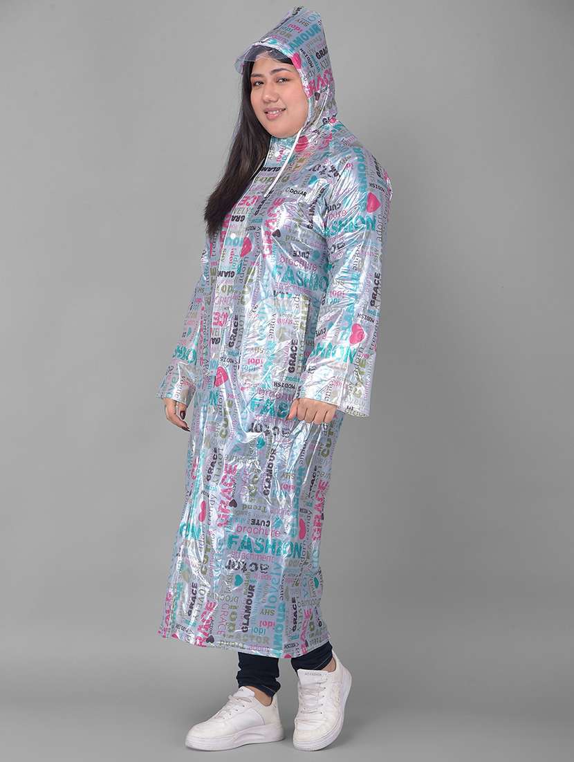 women printed long sleeves raincoat - 22557748 -  Standard Image - 2