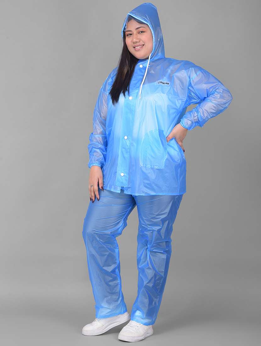 women solid long sleeves rain suit set - 22557755 -  Standard Image - 2