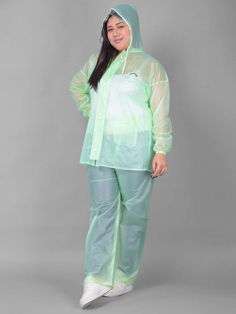 women self design long sleeves rain suit set - 22557756 -  Standard Image - 2