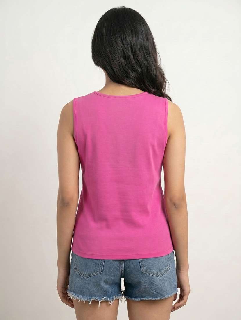 women solid sleeveless regular top - 22558285 -  Standard Image - 2