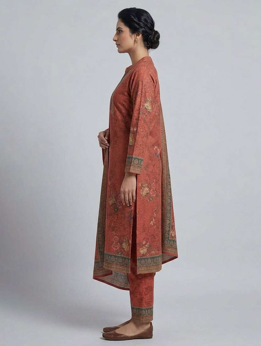 women floral long sleeve kurta pant with dupatta set - 22558331 -  Standard Image - 2