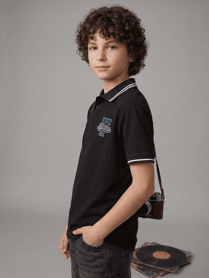 boys printed short sleeves polo t-shirt - 22558455 -  Standard Image - 2