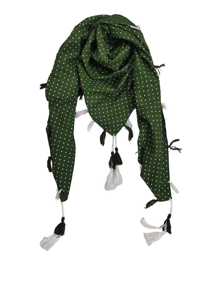 women pack of 2 printed scarf featuring with tassels - 22558507 -  Standard Image - 2