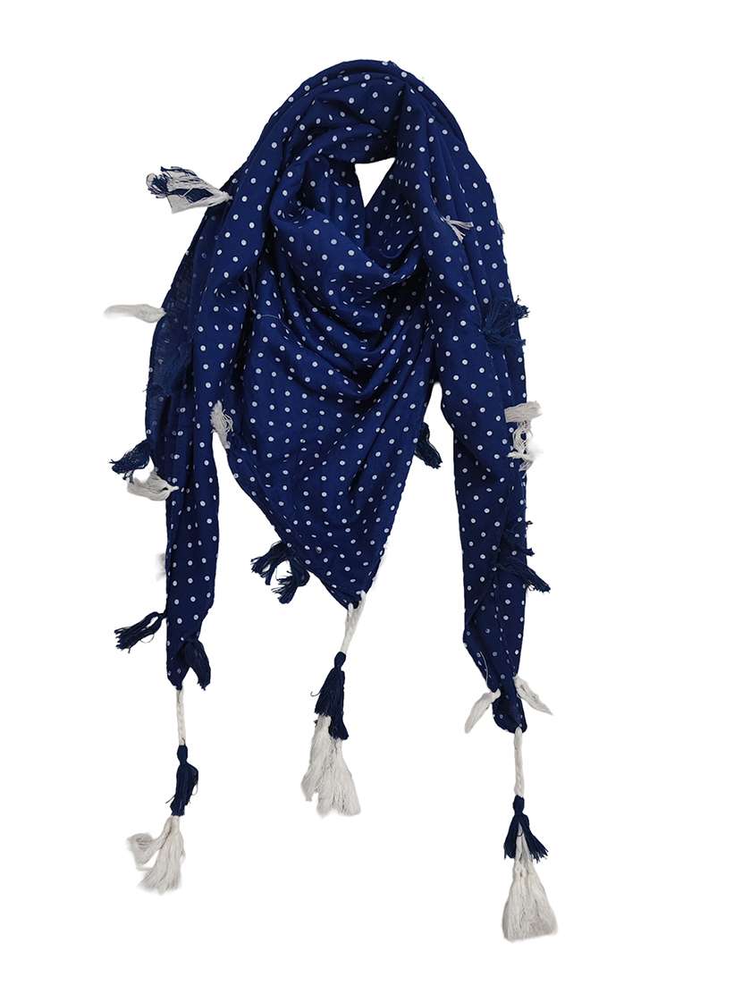 women pack of 2 printed scarf featuring with tassels - 22558518 -  Standard Image - 2