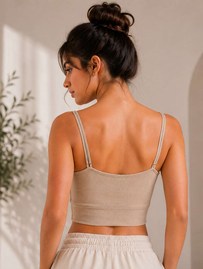 women solid full coverage bralette - 22562709 -  Standard Image - 2