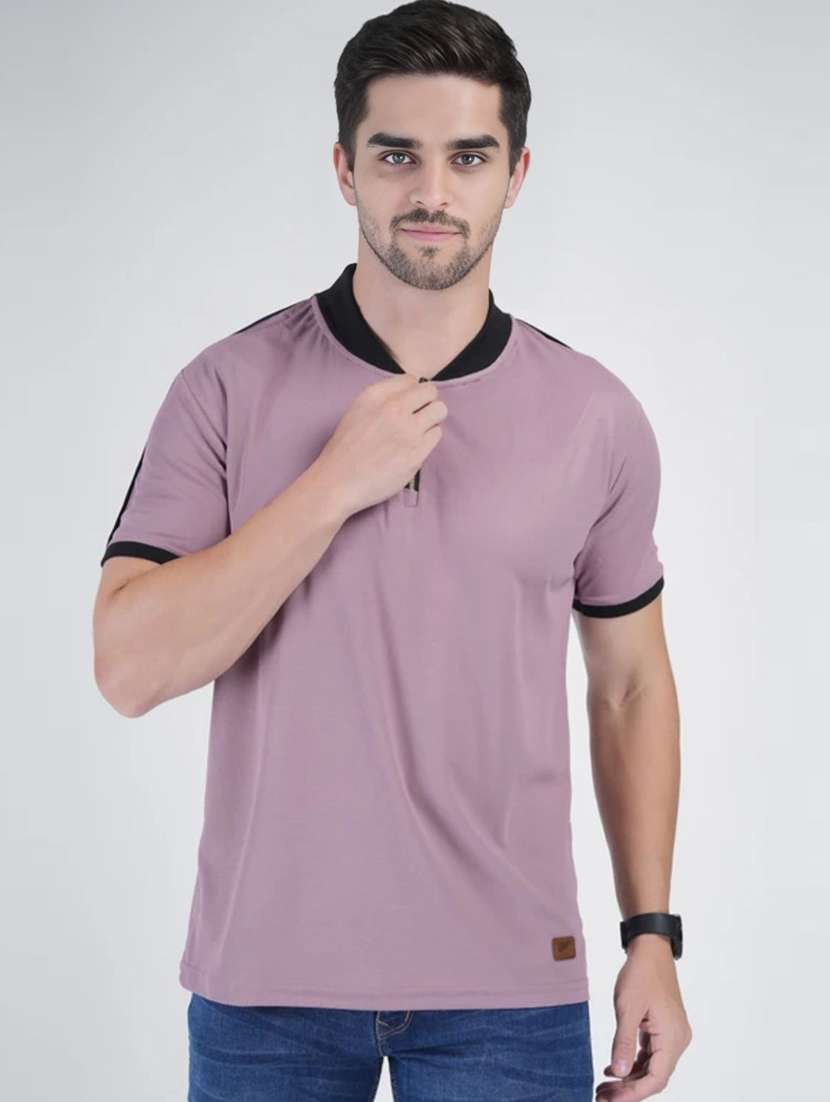 men solid short sleeves regular fit t-shirt - 22562713 -  Standard Image - 2