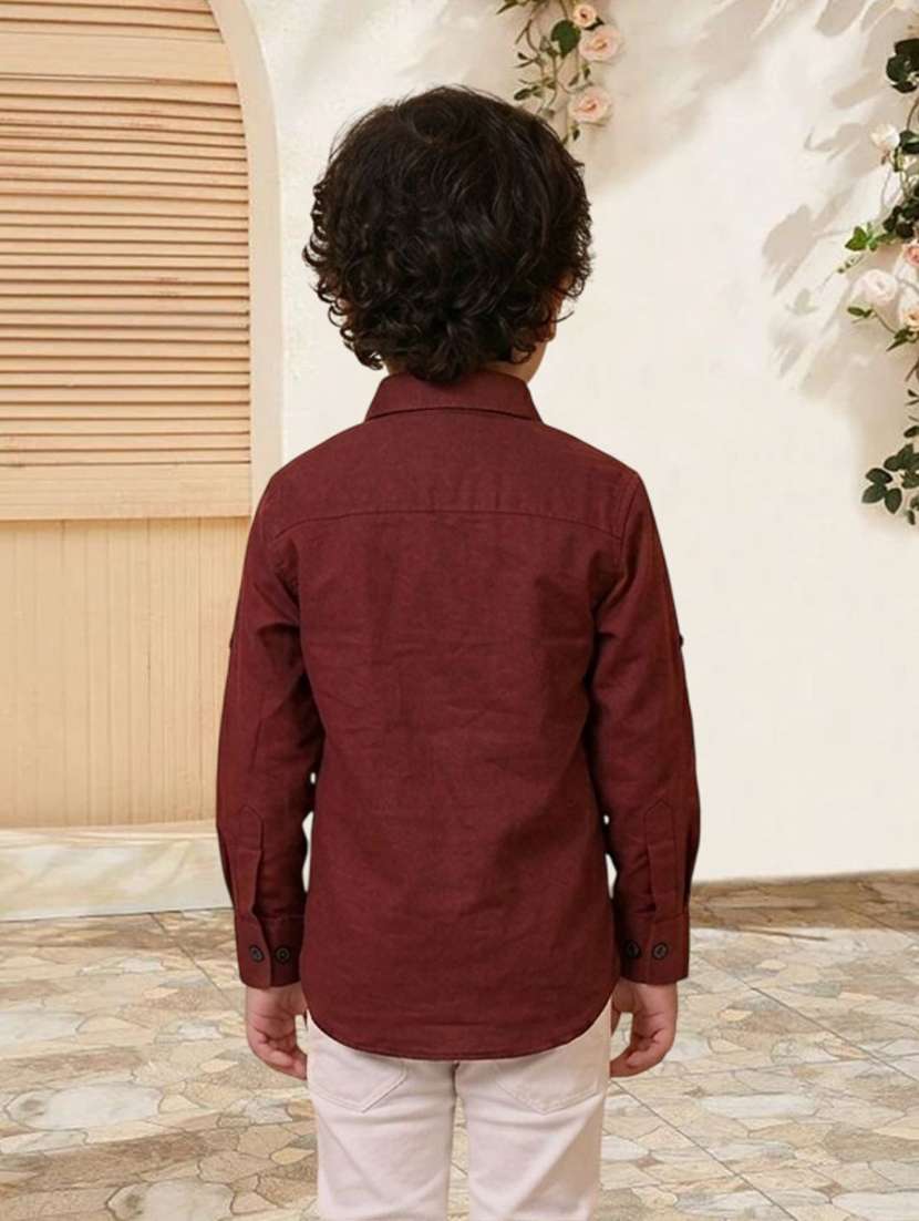 boys printed long sleeves regular fit shirt - 22562726 -  Standard Image - 2